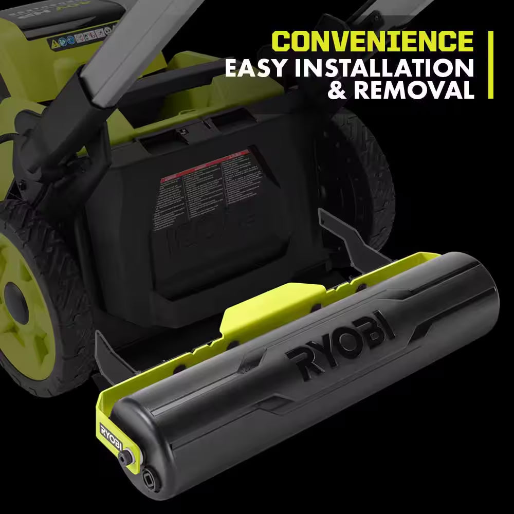 40V HP Brushless 21 In. Cordless Multi-Blade Self-Propelled Mower W/ Lawn Striper Kit & (2) 6.0Ah Batteries and Charger