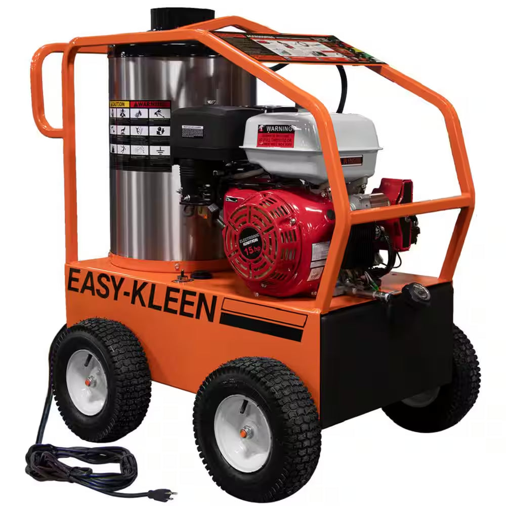 Commercial 4000 PSI 3.5 GPM Gas Driven Hot Water Pressure Washer 110/120V