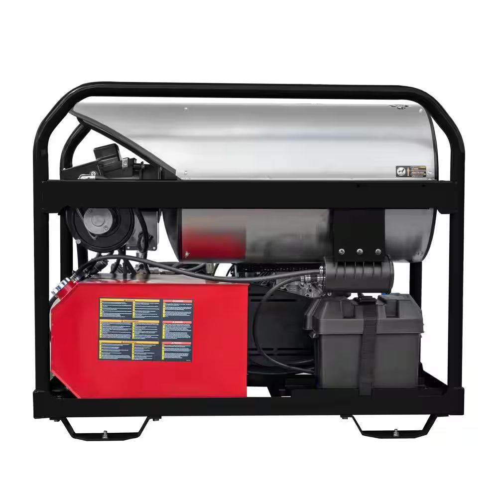 3500 PSI 5.5 GPM Hot Water Belt Drive Gas Pressure Washer, Honda Engine, Heavy-Duty Commercial Power Washer