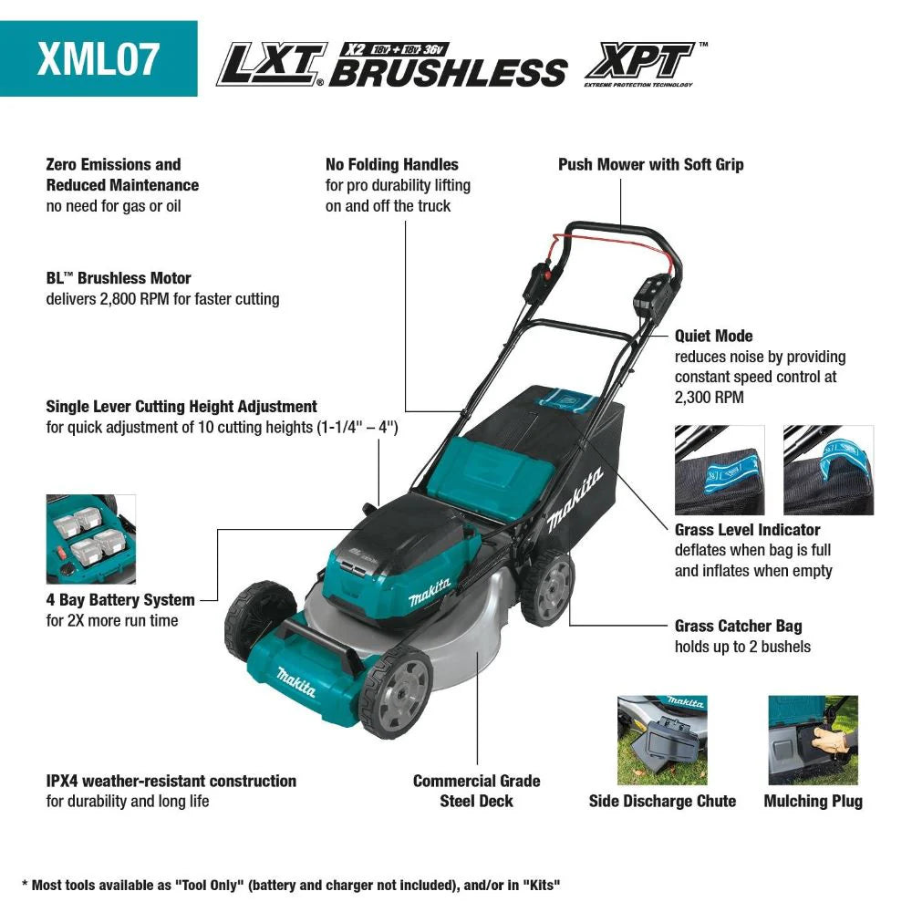 XML07PT1 18V X2 (36V) LXT 21" Lawn Mower Kit