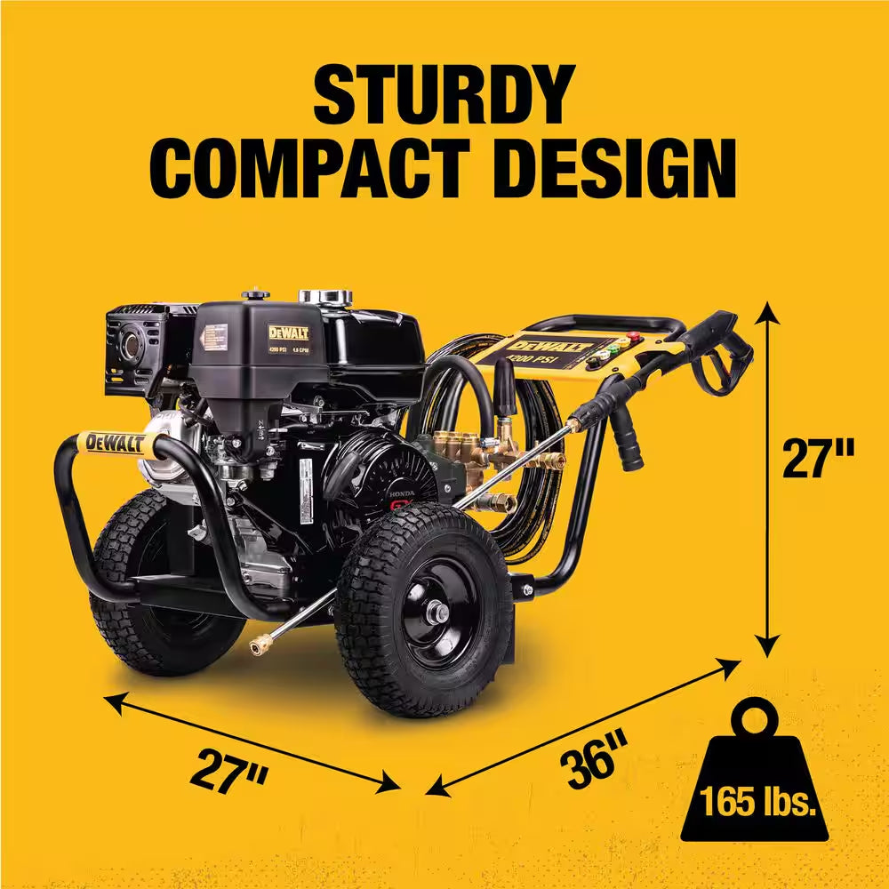 4200 PSI 4.0 GPM Belt Drive Gas Pressure Washer, Honda GX390 Engine, Commercial Cold Water Power Cleaner