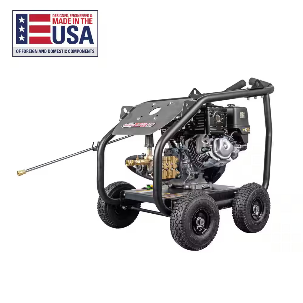 4400 PSI 4.0 GPM Gas Pressure Washer with Honda GX390 Engine, Roll Cage, Heavy-Duty Cold Water Commercial Power Cleaner