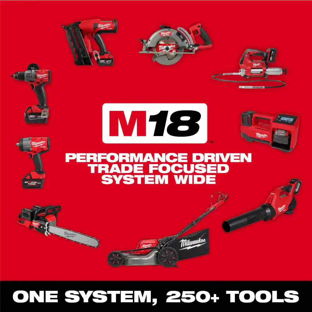 M18 FUEL 18V 21 In. Brushless Cordless Dual Battery Self-Propelled Mower W/ String Trimmer, (3) Batteries, Charger